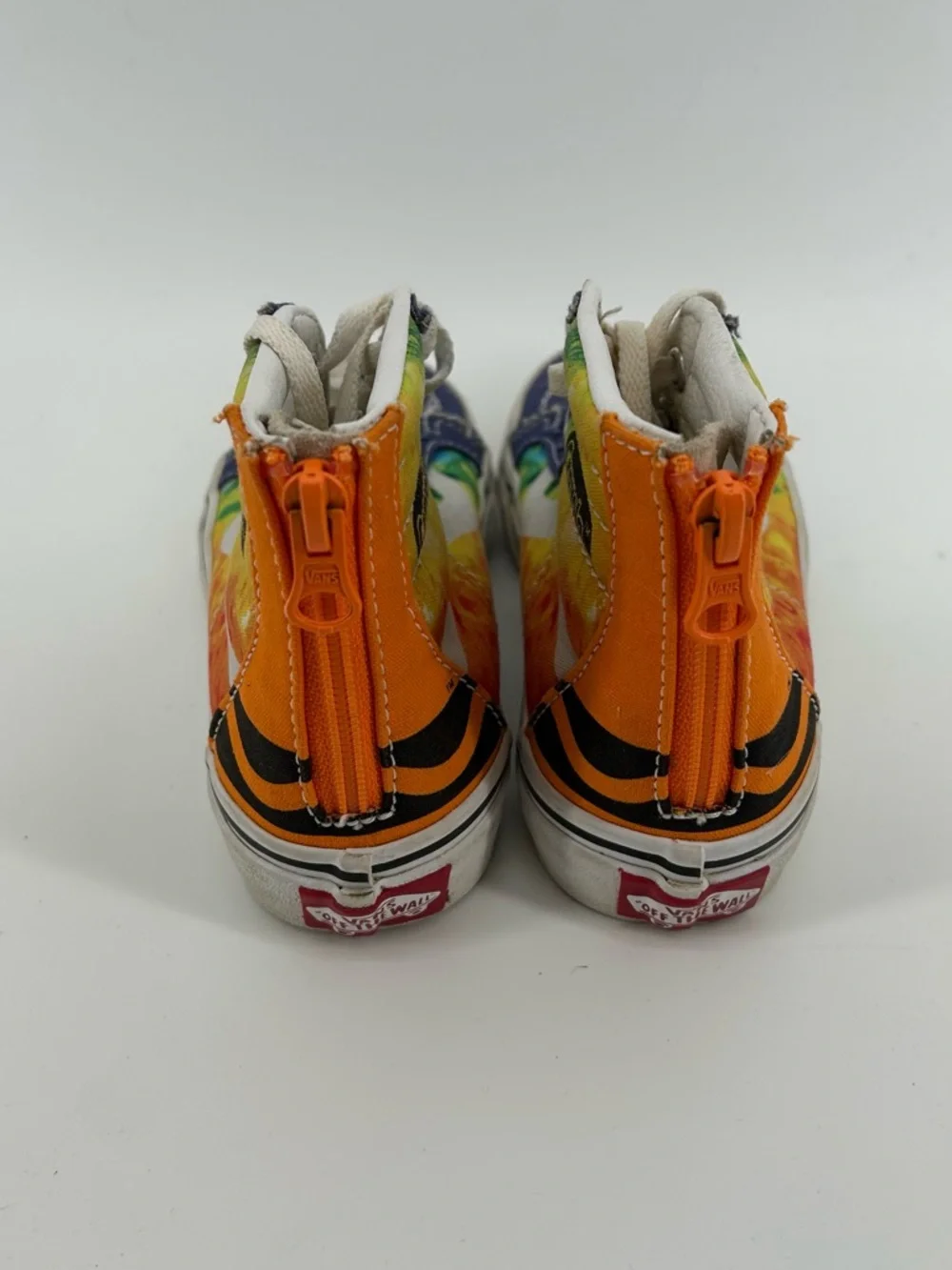 Vans Crayola Navy High-Top Sneakers with Rainbow Tie-Dye Panels